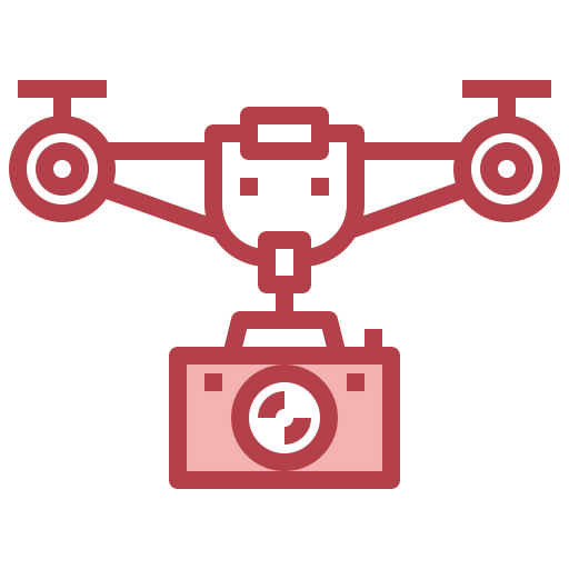 Camera drone icon