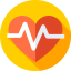 Heart beat icon 64x64
