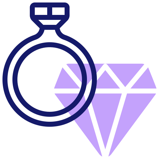 Diamond ring icon
