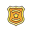 Police badge Ikona 64x64