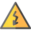Electrical danger sign biểu tượng 64x64