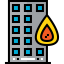 Burning building іконка 64x64