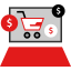 Online shopping icon 64x64