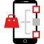 Online shopping icon 64x64
