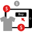 Online shopping icon 64x64