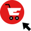 Online shopping icon 64x64