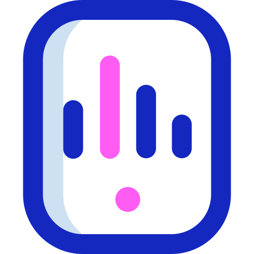 Mobile analytics icon