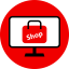 Online shopping icon 64x64