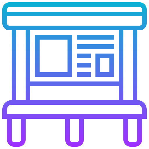 Bus stop icon