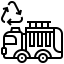 Garbage truck icon 64x64