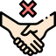 No handshake ícono 64x64