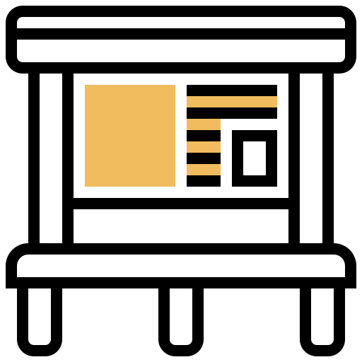 Bus stop icon