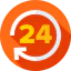 24 hours icon 64x64