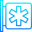 Hospital sign icon 64x64