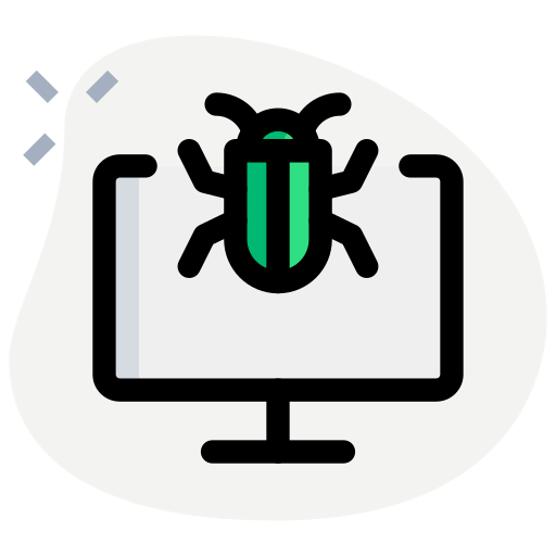 Computer bug icon