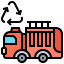 Garbage truck icon 64x64