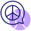 Peace sign icon 64x64