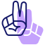 Peace sign biểu tượng 64x64