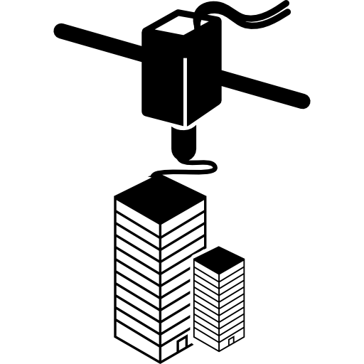 3d printer printing icon