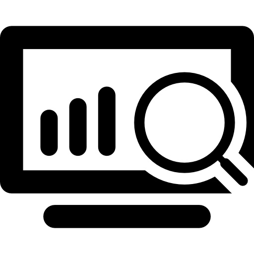 Chart analysis icon