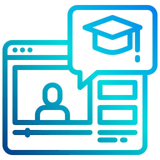 Online learning icon
