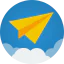 Paper plane ícono 64x64
