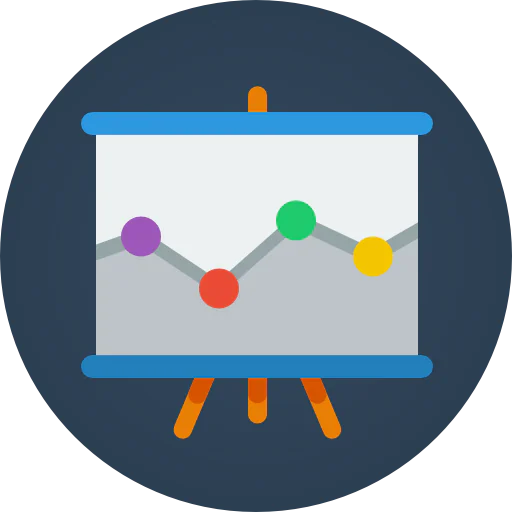 Line chart icon