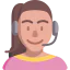 Call center agent icon 64x64