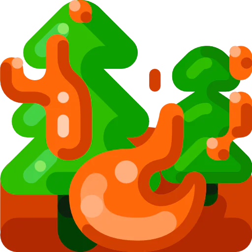 Forest fire icon