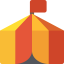 Цирковая палатка иконка 64x64