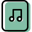 Musical note biểu tượng 64x64