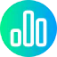 Bar chart icon 64x64