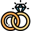 Wedding rings Ikona 64x64