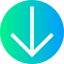 Down arrow icon 64x64