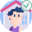 Stay home icon 64x64