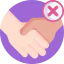 No handshake ícono 64x64