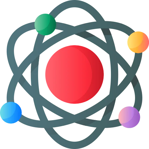 Atomic structure icon