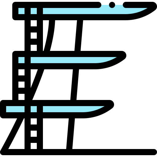 Diving platform icon