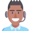 Call center agent icon 64x64