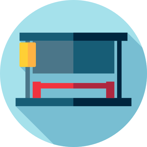 Bus stop icon