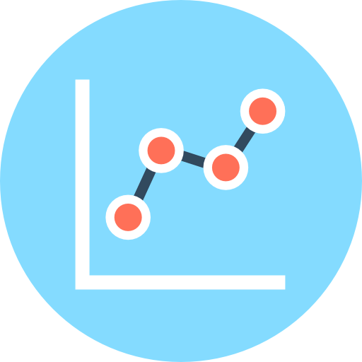 Line chart icon