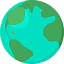 Earth globe icon 64x64