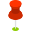 Push pin ícone 64x64