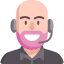 Call center agent icon 64x64