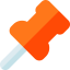 Push pin biểu tượng 64x64