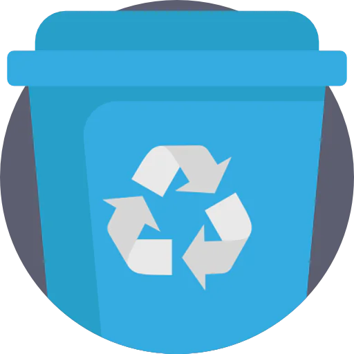 Trash bin icon
