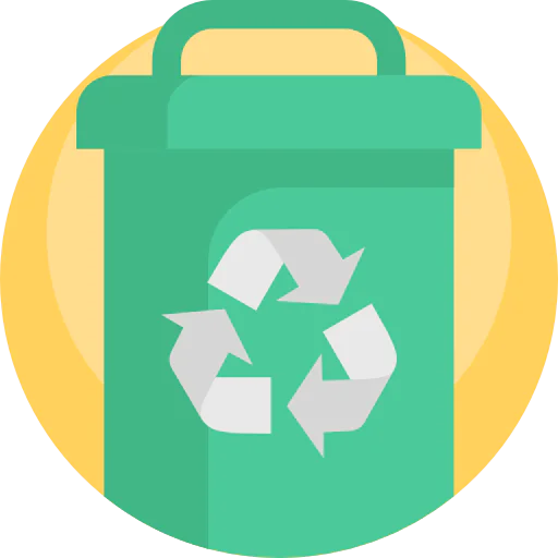 Trash bin icon