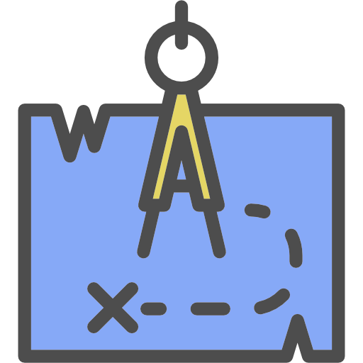 Treasure map icon