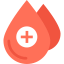 Blood transfusion icon 64x64