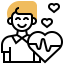 Heart rate icon 64x64